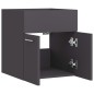 vidaXL Waschbeckenunterschrank Grau 41x38,5x46 cm Holzwerkstoff vidaXL Waschbeckenunterschrank Grau 41x38,5x46 cm Holzwerkstoff