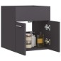 vidaXL Waschbeckenunterschrank Grau 41x38,5x46 cm Holzwerkstoff vidaXL Waschbeckenunterschrank Grau 41x38,5x46 cm Holzwerkstoff