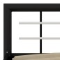 vidaXL Bettgestell Schwarz und Weiß Metall 140×200 cm vidaXL Bettgestell Schwarz und Weiß Metall 140×200 cm