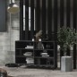 vidaXL Sideboard Hochglanz-Grau 103,5x35x70 cm Holzwerkstoff vidaXL Sideboard Hochglanz-Grau 103,5x35x70 cm Holzwerkstoff