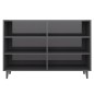 vidaXL Sideboard Hochglanz-Grau 103,5x35x70 cm Holzwerkstoff vidaXL Sideboard Hochglanz-Grau 103,5x35x70 cm Holzwerkstoff