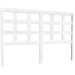 vidaXL Kopfteil Weiß 145,5x4x100 cm Massivholz Kiefer