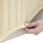 vidaXL Stretch Sofahusse 4-Sitzer Creme Polyester-Jersey vidaXL Stretch Sofahusse 4-Sitzer Creme Polyester-Jersey