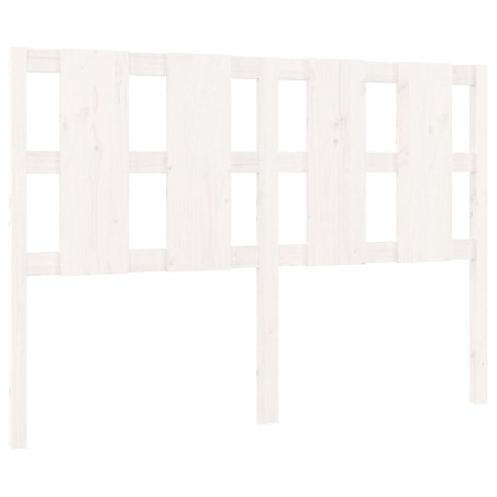 vidaXL Bett-Kopfteil Weiß 125,5x4x100 cm Massivholz Kiefer
