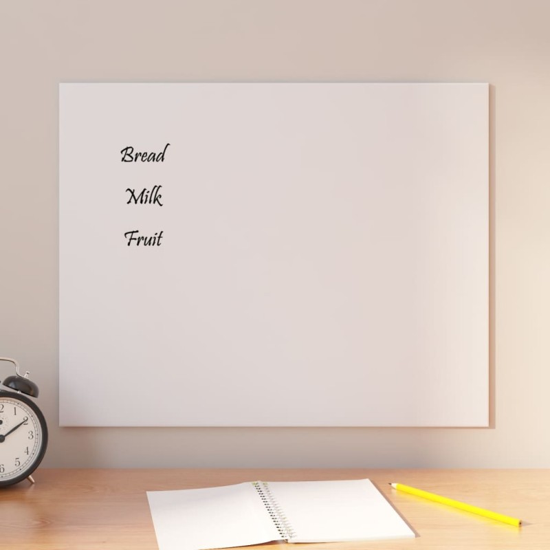 vidaXL Magnettafel Wandmontage Weiß 50x40 cm Hartglas vidaXL Magnettafel Wandmontage Weiß 50x40 cm Hartglas