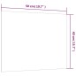 vidaXL Magnettafel Wandmontage Weiß 50x40 cm Hartglas vidaXL Magnettafel Wandmontage Weiß 50x40 cm Hartglas