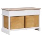 vidaXL Flurbank 70 x 35 x 45 cm Paulownia Holz vidaXL Flurbank 70 x 35 x 45 cm Paulownia Holz