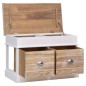 vidaXL Flurbank 70 x 35 x 45 cm Paulownia Holz vidaXL Flurbank 70 x 35 x 45 cm Paulownia Holz