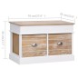 vidaXL Flurbank 70 x 35 x 45 cm Paulownia Holz vidaXL Flurbank 70 x 35 x 45 cm Paulownia Holz