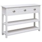 vidaXL Sideboard Weiß 108x30x76 cm Massivholz Paulownia vidaXL Sideboard Weiß 108x30x76 cm Massivholz Paulownia