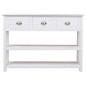 vidaXL Sideboard Weiß 108x30x76 cm Massivholz Paulownia vidaXL Sideboard Weiß 108x30x76 cm Massivholz Paulownia