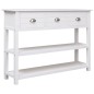 vidaXL Sideboard Weiß 108x30x76 cm Massivholz Paulownia vidaXL Sideboard Weiß 108x30x76 cm Massivholz Paulownia