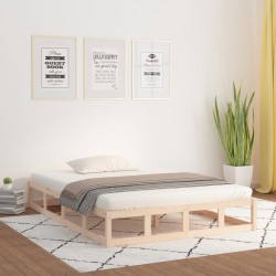 vidaXL Massivholzbett 180x200 cm