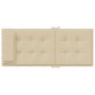 Hochlehner-Auflagen 2 Stk. Beige Oxford-Gewebe Hochlehner-Auflagen 2 Stk. Beige Oxford-Gewebe