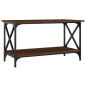 vidaXL Couchtisch Braun Eichen-Optik 80x45x45 cm Holzwerkstoff Eisen vidaXL Couchtisch Braun Eichen-Optik 80x45x45 cm Holzwerkstoff Eisen