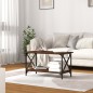 vidaXL Couchtisch Braun Eichen-Optik 80x45x45 cm Holzwerkstoff Eisen vidaXL Couchtisch Braun Eichen-Optik 80x45x45 cm Holzwerkstoff Eisen