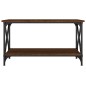 vidaXL Couchtisch Braun Eichen-Optik 80x45x45 cm Holzwerkstoff Eisen vidaXL Couchtisch Braun Eichen-Optik 80x45x45 cm Holzwerkstoff Eisen