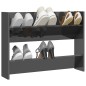 vidaXL Wand-Schuhschrank Hochglanz-Grau 80x18x60 cm Holzwerkstoff vidaXL Wand-Schuhschrank Hochglanz-Grau 80x18x60 cm Holzwerkstoff