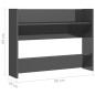 vidaXL Wand-Schuhschrank Hochglanz-Grau 80x18x60 cm Holzwerkstoff vidaXL Wand-Schuhschrank Hochglanz-Grau 80x18x60 cm Holzwerkstoff