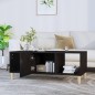 vidaXL Couchtisch Schwarz 102x50x40 cm Holzwerkstoff vidaXL Couchtisch Schwarz 102x50x40 cm Holzwerkstoff