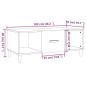 vidaXL Couchtisch Schwarz 102x50x40 cm Holzwerkstoff vidaXL Couchtisch Schwarz 102x50x40 cm Holzwerkstoff