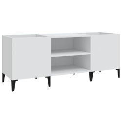 vidaXL Plattenschrank Weiß 121x38x48 cm Holzwerkstoff