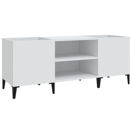 vidaXL Plattenschrank Weiß 121x38x48 cm Holzwerkstoff