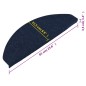 vidaXL Stufenmatten Selbstklebend 15 Stk. 65x22,5x3,5 cm Blau vidaXL Stufenmatten Selbstklebend 15 Stk. 65x22,5x3,5 cm Blau