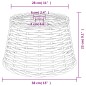 vidaXL Lampenschirm Braun Ø38x23 cm Korbweide vidaXL Lampenschirm Braun Ø38x23 cm Korbweide
