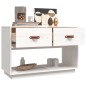 vidaXL TV-Schrank Weiß 90x40x60 cm Massivholz Kiefer vidaXL TV-Schrank Weiß 90x40x60 cm Massivholz Kiefer