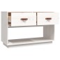 vidaXL TV-Schrank Weiß 90x40x60 cm Massivholz Kiefer vidaXL TV-Schrank Weiß 90x40x60 cm Massivholz Kiefer