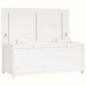 vidaXL Truhe Weiß 110x50x45,5 cm Massivholz Kiefer vidaXL Truhe Weiß 110x50x45,5 cm Massivholz Kiefer