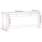 vidaXL Truhe Weiß 110x50x45,5 cm Massivholz Kiefer vidaXL Truhe Weiß 110x50x45,5 cm Massivholz Kiefer