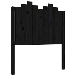 vidaXL Kopfteil Schwarz 96x4x110 cm Massivholz Kiefer