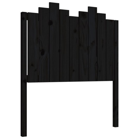 vidaXL Kopfteil Schwarz 96x4x110 cm Massivholz Kiefer