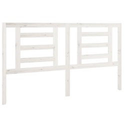 vidaXL Kopfteil Weiß 166x4x100 cm Massivholz Kiefer