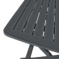 vidaXL 3-tlg. Bistro-Set Klappbar Kunststoff Anthrazit vidaXL 3-tlg. Bistro-Set Klappbar Kunststoff Anthrazit