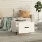 vidaXL Couchtische mit Metallbeinen 2 Stk. Weiß 50x50x40 cm vidaXL Couchtische mit Metallbeinen 2 Stk. Weiß 50x50x40 cm