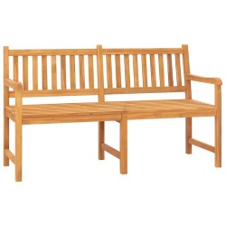 vidaXL 3-Sitzer Gartenbank mit Tisch 150 cm Teak Massivholz 
