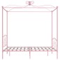 vidaXL Himmelbett-Gestell Rosa Metall 140 x 200 cm vidaXL Himmelbett-Gestell Rosa Metall 140 x 200 cm