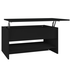 vidaXL Couchtisch Schwarz 80x50x40 cm Holzwerkstoff