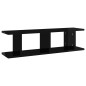 vidaXL Wandregale 2 Stk. Hochglanz-Schwarz 75x18x20 cm Holzwerkstoff vidaXL Wandregale 2 Stk. Hochglanz-Schwarz 75x18x20 cm Holzwerkstoff
