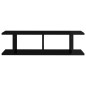 vidaXL Wandregale 2 Stk. Hochglanz-Schwarz 75x18x20 cm Holzwerkstoff vidaXL Wandregale 2 Stk. Hochglanz-Schwarz 75x18x20 cm Holzwerkstoff