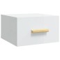 vidaXL Wand-Nachttisch Hochglanz-Weiß 35x35x20 cm vidaXL Wand-Nachttisch Hochglanz-Weiß 35x35x20 cm
