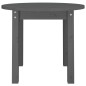 vidaXL Couchtisch Grau Ø 55x45 cm Massivholz Kiefer vidaXL Couchtisch Grau Ø 55x45 cm Massivholz Kiefer
