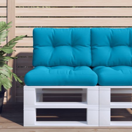 vidaXL Palettenkissen Blau 60x40x12 cm Stoff