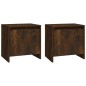 vidaXL Nachttische 2 Stk. Räuchereiche 45x34x44,5 cm Holzwerkstoff vidaXL Nachttische 2 Stk. Räuchereiche 45x34x44,5 cm Holzwerkstoff