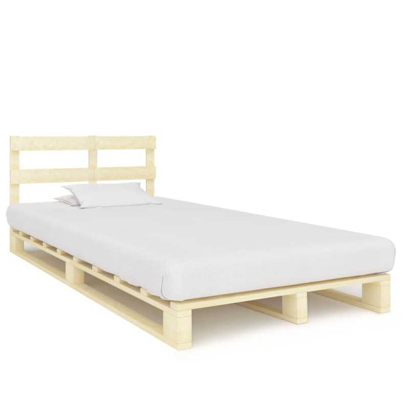 vidaXL Palettenbett Massivholz Kiefer 120×200 cm vidaXL Palettenbett Massivholz Kiefer 120×200 cm
