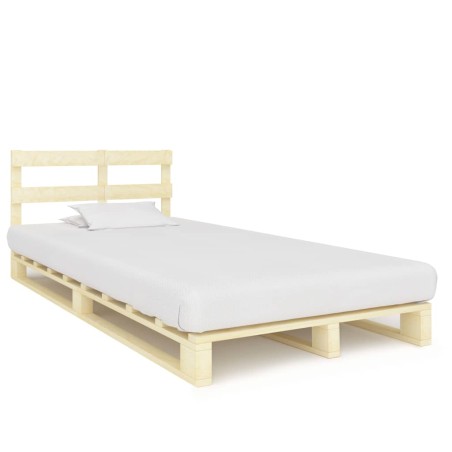 vidaXL Palettenbett Massivholz Kiefer 120×200 cm