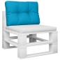 vidaXL Palettenkissen Blau 60x40x12 cm Stoff vidaXL Palettenkissen Blau 60x40x12 cm Stoff